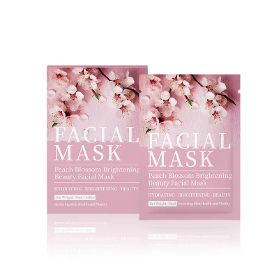 Wholesale Face Care Peach Blossom Brightening Hydrating Beauty Facial Mask for Lady