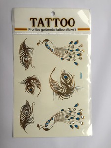 Wholesale metallic body skin safe temporary tattoo sticker