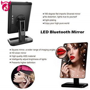 Wholesale OEM electronic gift items for 2018 magic lighted wireless speaker mirror with X10 magnifier