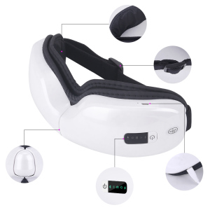 Wireless Improve Sleep Heat Compression Air Pressure Eye Therapy Massager Wireless Music Rechargeable Electric Smart Eye Massage