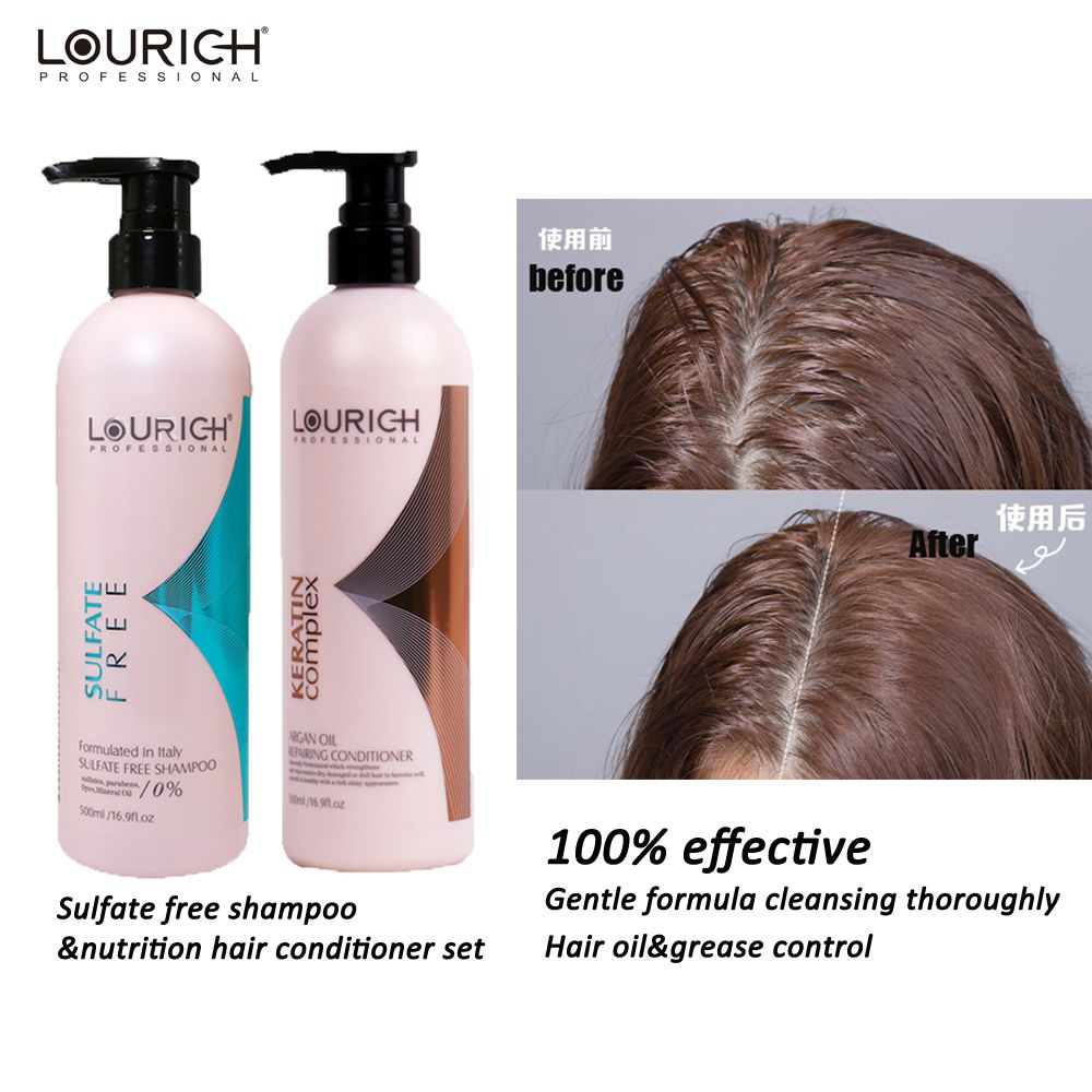 LOURICH 100% effective oil control gentle formula cleansing sulfate free shampoo