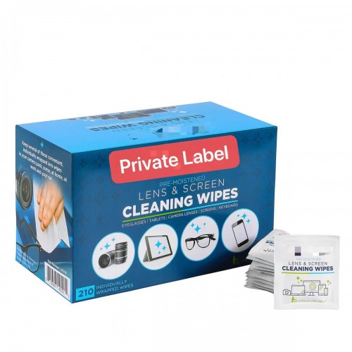 OEM|ODM Best Lens Cleaning Wipes Manufacturer Private Label Zeiss Lens Wipes FDA CE Optical Wipes