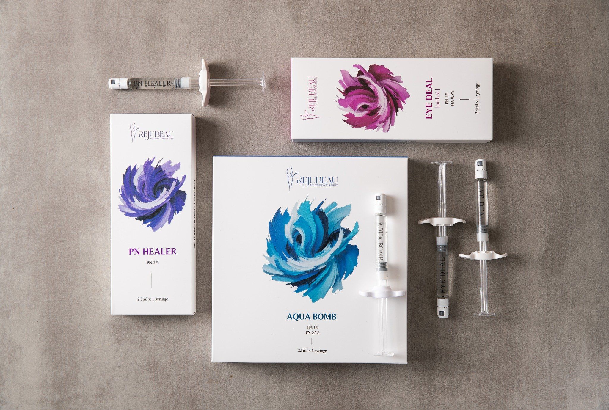 REJUBEAU PN Skin Booster – PN HEALER, EYE DEAL & AQUA BOMB