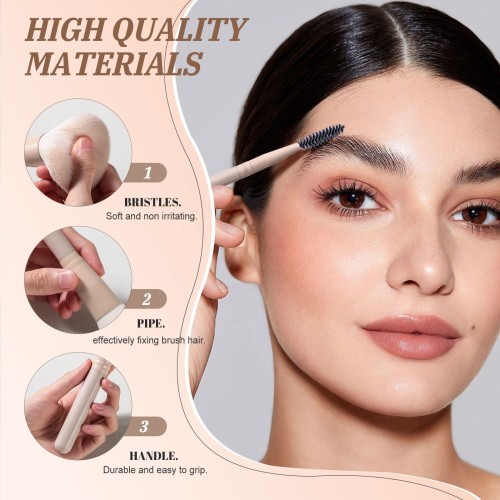11PCS Makeup Brushes Travel Set Portable Double Ended Eyeshadow Brush Private Label Face Cosmetic Make up Brushes Set