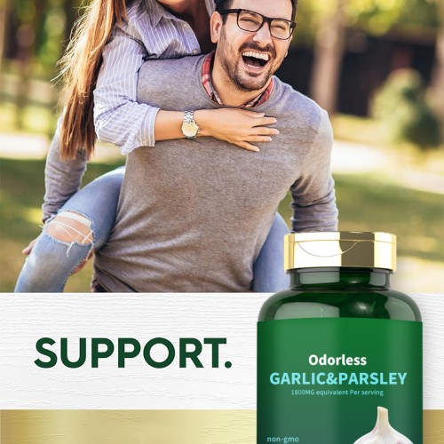 Garlic oil softgels factory garlic&parsley soft capsules herbal supplement manufacturer in China