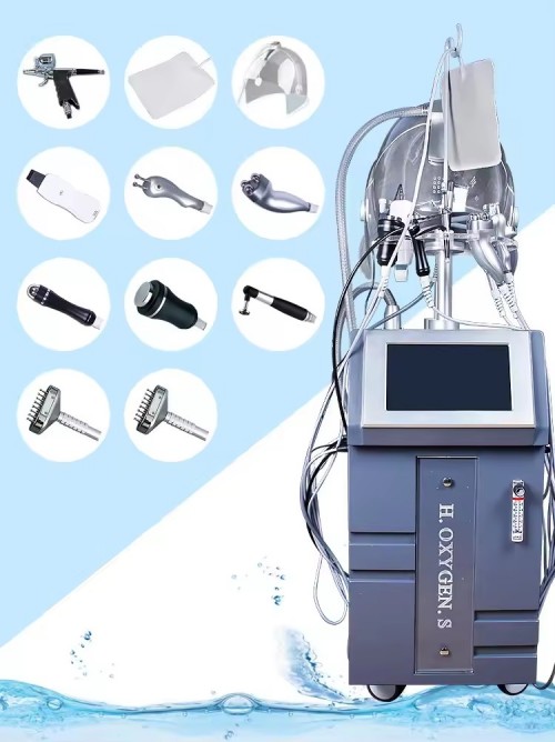 High quality Professional 13 in 1 oxygen therapy equipment oxygen mask oxygen hyperbaric facial machine