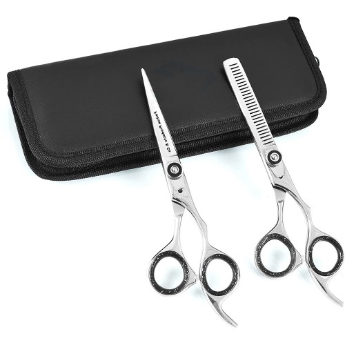 Professional barber hair scissors 5.5/6.0/6.5 9CR 62HRC Hardness cutting / Barber Hair silver shears scissor with case