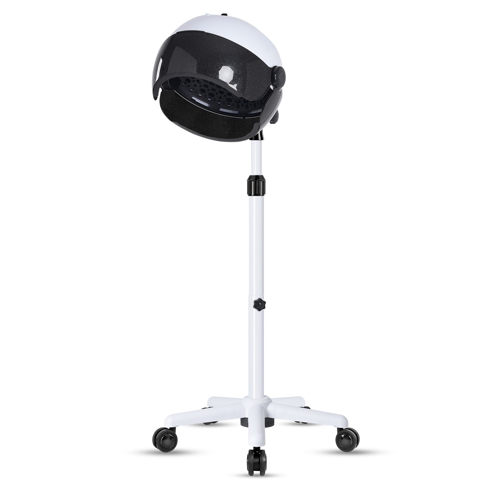 Hooded salon hair dryer white