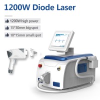 Portable 1200W diode laser 808nm / triple wave hair removal machine