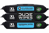 DUDE Wipes - Flushable Wipes - 3 Pack, 144 Wipes