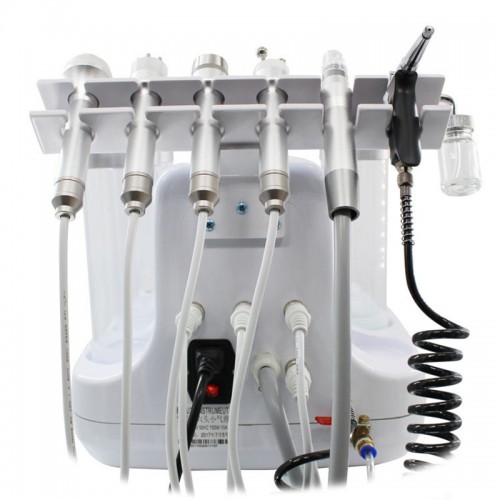 7 In 1 Small Bubble Facial Dermabrasion Ultrasonic+RF Oxygen Facial Pore Cleaning Beauty Machine