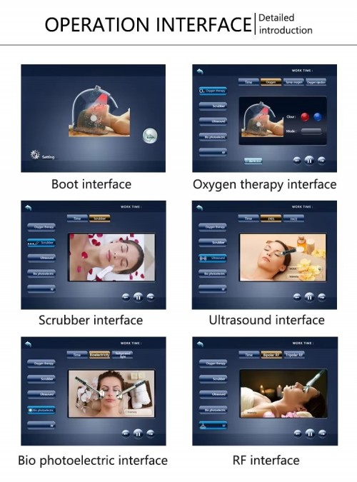 High quality Professional 13 in 1 oxygen therapy equipment oxygen mask oxygen hyperbaric facial machine