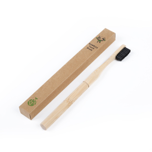100% Biodegradable Castor Oil Bristles Replaceable Brush Head Bamboo Toothbrush