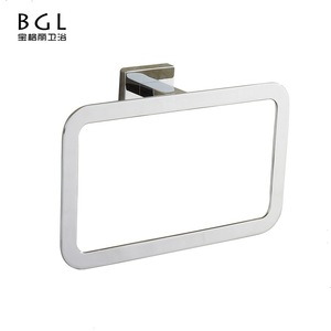 20700 European Design Bathroom Accessories Square Plate Zinc Alloy Chrome 6 pcs Bath Hardware Set