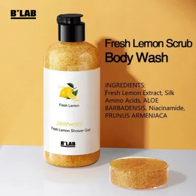 300ml Natural Fruit Extract Exfoliating Body Scrub Shower Gel