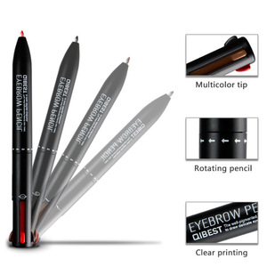 4 IN 1 Eyebrow Pen Automatic Lasting Eyeliner Lip Liner Waterproof Eyebrow Pencil For Makeup Beauty