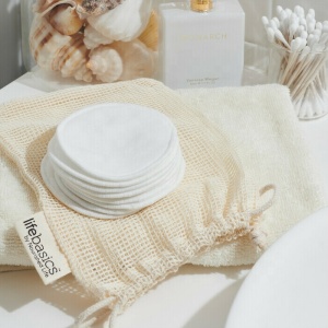 8/10/12CM Bamboo Organic Cotton Round Microfiber Reusable Makeup Remover Pads