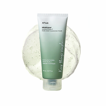 ANUA HEARTLEAF QUERCETINOL PORE DEEP CLEANSING FOAM 150ml