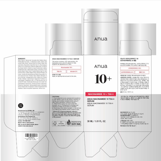 ANUA Niacinamide 10 + TXA 4 Serum