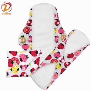Bamboo Dry and Soft Surface Absorption Reusable Menstrual Women Sanitary Pad