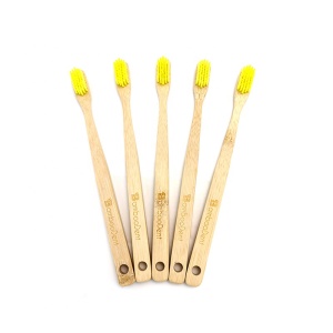 Bamboo wooden toothbrush 100% biodegradable hang hole toothbrush
