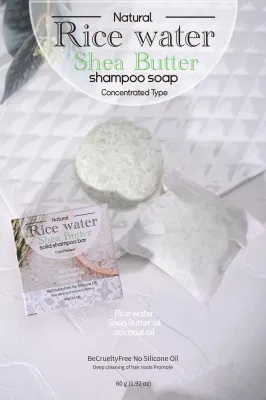 Beauty Cosmetics Skin Care Rice Water Shea Butter Solid Shampoo Soap