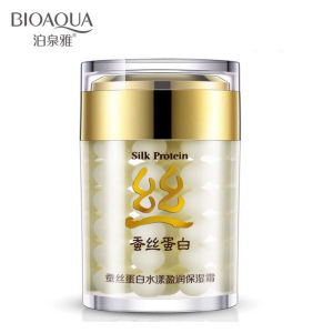 BIOAQUA Brand Silk Protein Deep Moisturizing Face Cream Shrink Pores Skin Care Anti Wrinkle Cream Face Care Whitening Cream