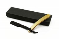 Black and Gold Shaving Knife Barber Salon straight cut throat Shaving razor