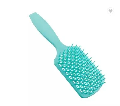 Colorful Custom Private Label Brush Hollow Grid Design Hair Brush Square Paddle Plastic Rectangle Hair Brush