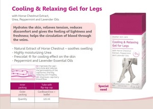 Cooling And Relaxing Leg Gel For Women During Pregnancy - 125 ml. Mother Skin Care Perfume Free Dermatologically Tested