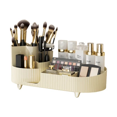 Cosmetic Storage Box Rotating Pen Holder Dressing Table