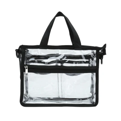Custom Clear Makeup Artist Set Bag with Magnet Front Pockets