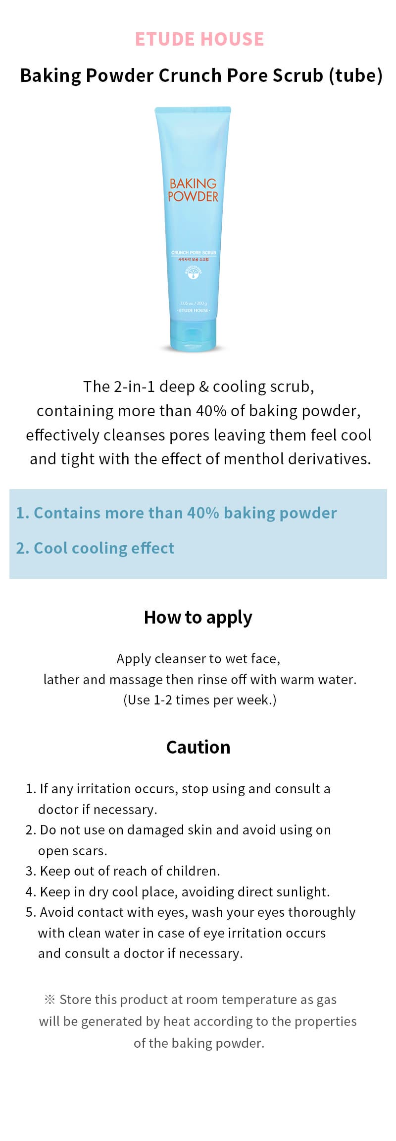 Dear Darling Water Tint/Baking Powder Foam/Crunch Pore Scrub