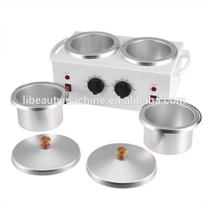 Double aluminum pot wax heater/ towel warmer for beauty salon used