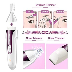 Electric Ladies Washable Hair Removal Trimmer 5 in 1 Epilator With Callus Remover