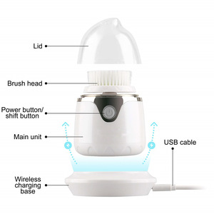 Electric Silicone Waterproof  Facial Sonic Cleansing Brush Deeply Pore Cleaner Cleaning And Skin Care Products