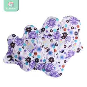 Elinfant lady cloth menstrual pads washable bamboo charcoal reusable sanitary napkin