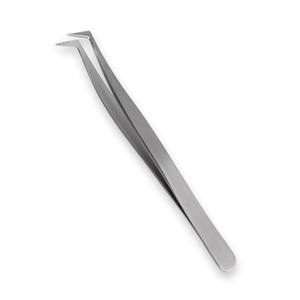 Eye lash Tweezers fine pointed Angle Slanted , Manicure products, Stainless Steel Eye Brow Tweezers