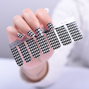 Factory Huizi Glitter color Nail Polish Sticker Nail Supplies