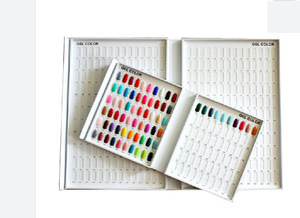 Factory Supply 216 Blanks Nail Gel Polish Color Chart Board Showing Nail design Display Book