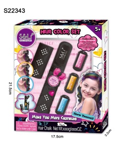 Hair Chalk Set 24 Hair Dye Colors Non-Toxic Washable Temporary Hair Chalk for Girls Kids Party Cosplay