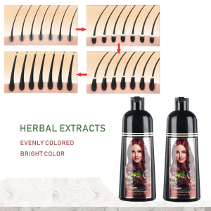 hair dye black hair shampoo OEM Private Label Manufacturer Brand Herbal Best Natural Permanent Black Hair color  Dye Shampoo