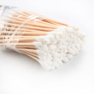 High Quality Cotton Buds Wood Stick Cotton Buds Sterile Cotton Swabs