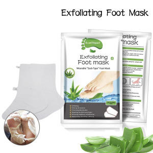 Hot sale best foot skin care peeling foot mask Remove Dead Skin Exfoliating Foot Mask Socks