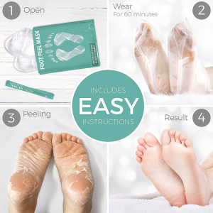 Hot sell best effective Exfoliating peeling nourishing magic foot mask remove dead skin heels foot peeling feet peel mask