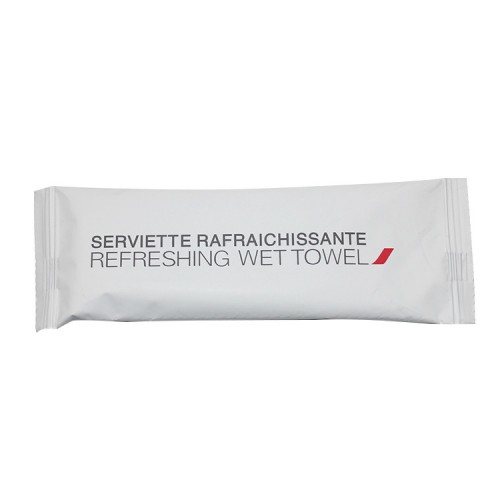 Individually Wrapped Packing Easy Cleaning Plain Airplane Cleaning Airline Wet Towels/Wipes