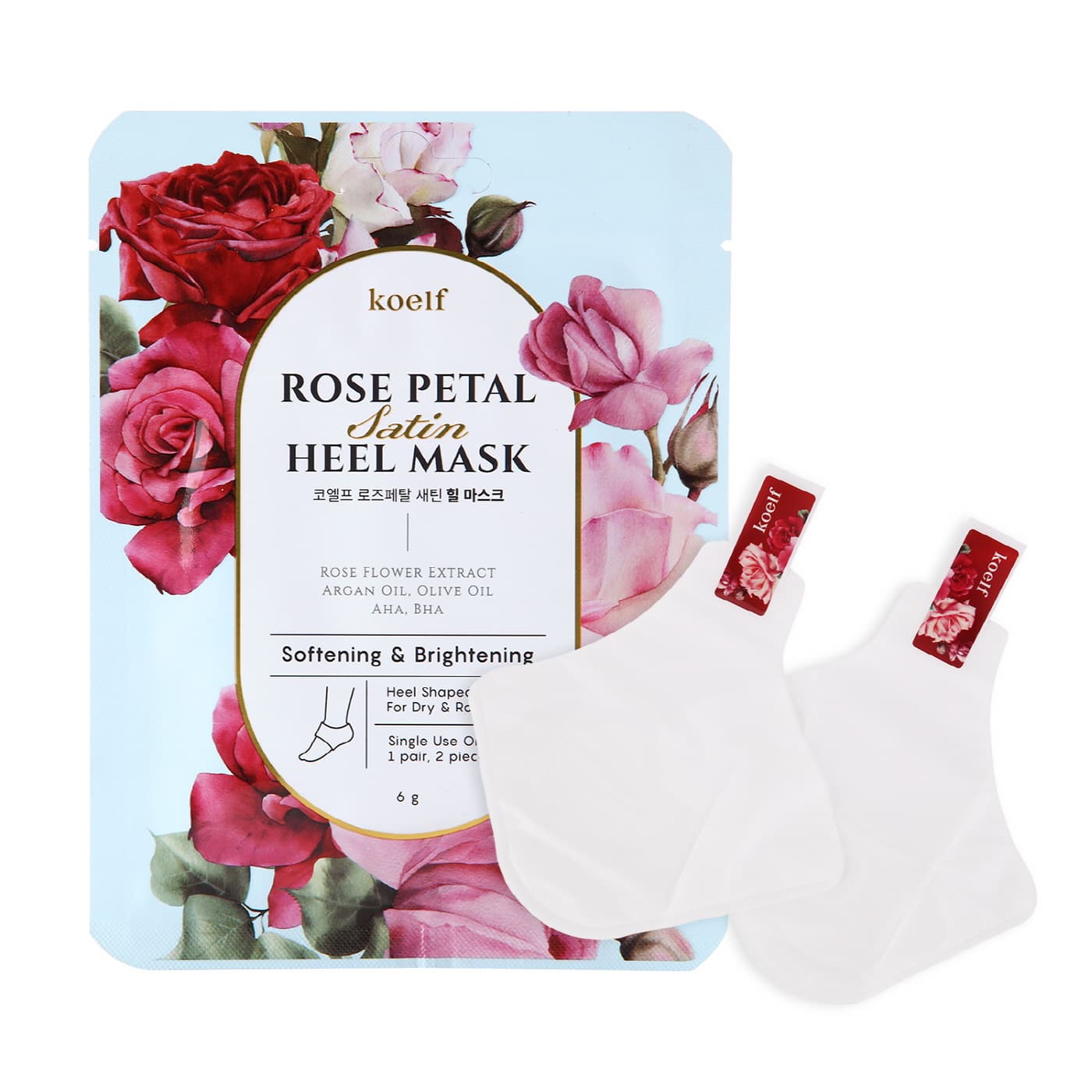 Koelf Rose Petal Satin Heel Mask