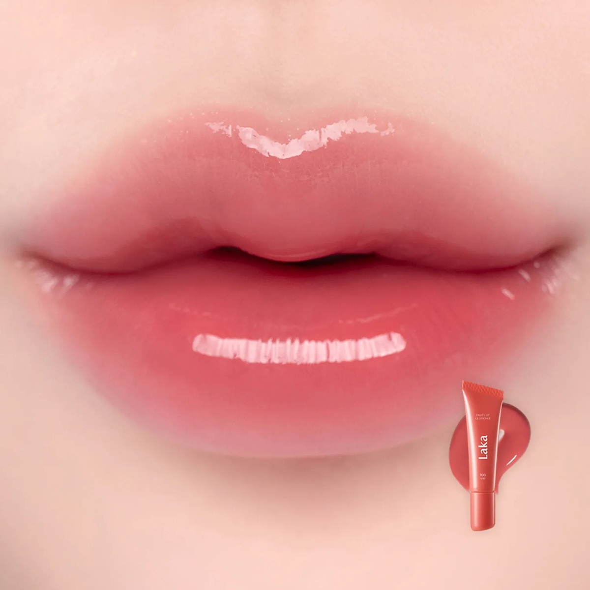 (LAKA) Fruity Lip Glotioner [#703 Apri] 10ml