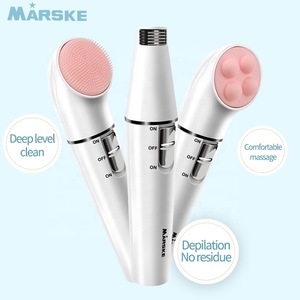 Marske 6222 Electric Hair Removal Rechargeable Cleansing Instrument 3 IN 1 Multi-Funcation Beauty Equipment