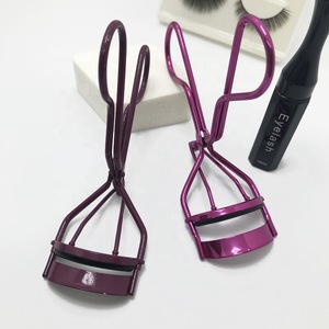 premium stainless steel and silicone rubber pads best eyelash curler in customized color for makeup tools kit